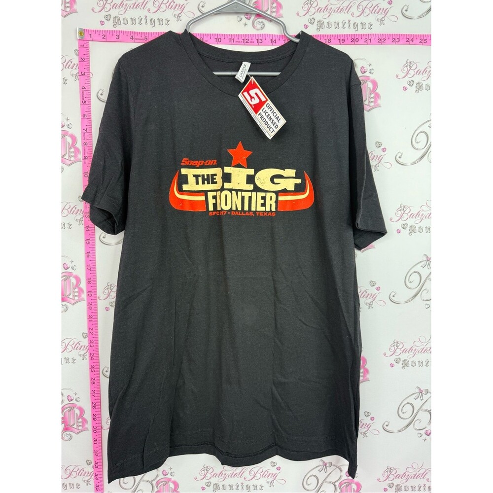Snap-on The Big Frontier Short Sleeve Tee - Black with Red/Yellow Graphic new